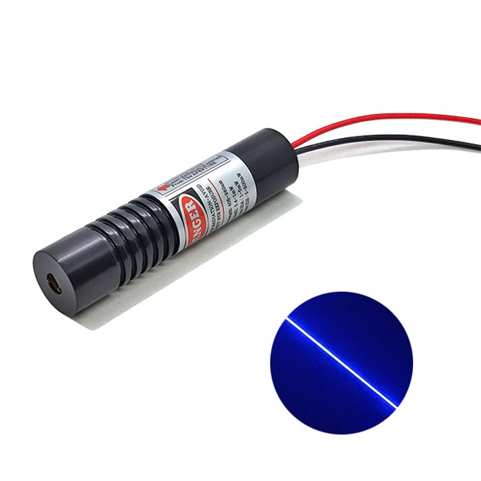 450nm 50mW/80mW/100mW Blue Laser Diode Module Line 12V~24V Φ16X70mm